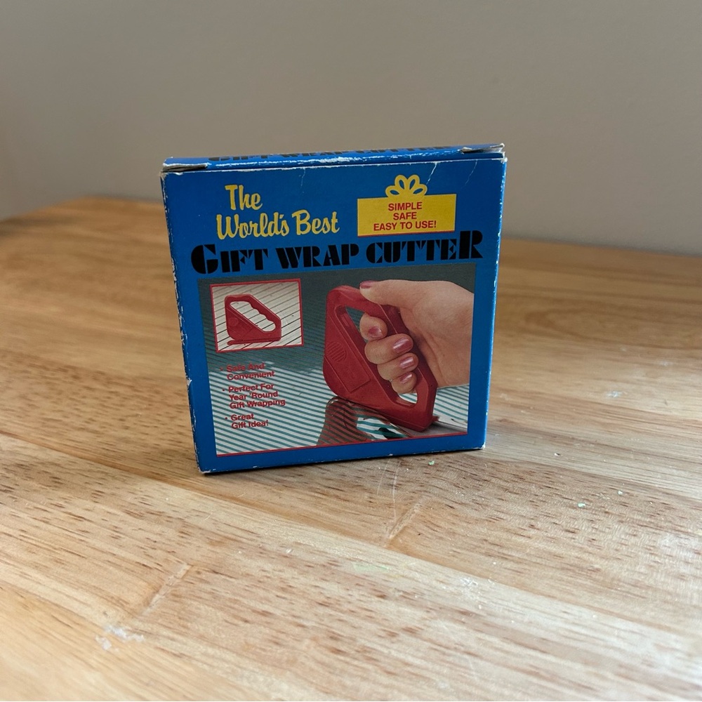 Vintage The Worlds Best Gift Wrap Cutter Giftco. Inc Unopened In Box